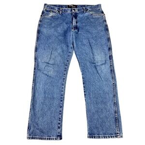 Wrangler George Straight Cowboy Cut Jeans 38x30 Original Fit Medium Wash Western